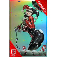 DC Comics - Harley Quinn Art Print Rainbow Holofoil Paper Unframed