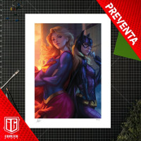 (PREVENTA) DC Comics - Supergirl & Batgirl (Art Print) (PREVENTA) DC Comics - Supergirl & Batgirl (Art Print)