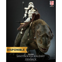 Star Wars Episode IV A New Hope - Sandtrooper Sergeant And Dewback