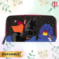 Aladdin Jafar Villains Scene Zip Around Wallet