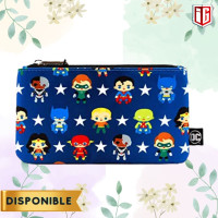 Justice League Chibi Characters Cosmetic Bag/Coin