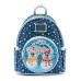 Snowman Minnie And Mickey Mouse Snow Globe Backpack Mini