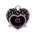 Valfre Double Heart Backpack Mini Double Strap Shoulder Bag Purse