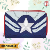 Captain America -  Falcon Cosplay Zip -  Around Wallet