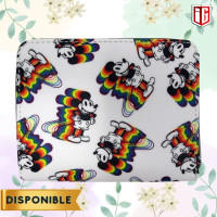 Disney Mickey Mouse - Mickey Rainbown Print Zip Around Wallet