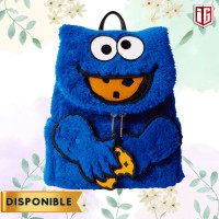 Sesame Street - Cookie Monster Plush Cosplay Backpack Mini With Coin Bag