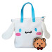 Cinnamoroll Cosplay Sherpa Tote Crossbody Bag With Coin Bag