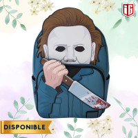 Halloween Michael Myers Cosplay Glow Full-Size Backpack