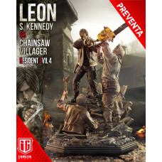 (PREVENTA) Resident Evil 4 - Leon S. Kennedy Vs Chainsaw Villager